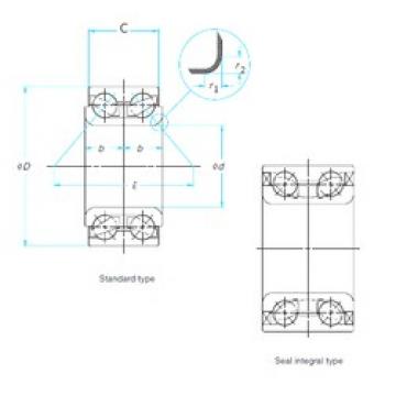 30 mm x 54 mm x 24 mm  NTN DE0681CS18PX1/L260 Rolamentos de esferas de contacto angular