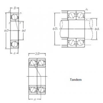 120 mm x 165 mm x 22 mm  NTN 7924DT Rolamentos de esferas de contacto angular