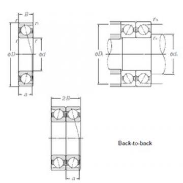 130 mm x 230 mm x 40 mm  NTN 7226BDB Rolamentos de esferas de contacto angular