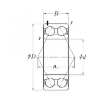 30 mm x 62 mm x 23,8 mm  NTN 5206V19 Rolamentos de esferas de contacto angular