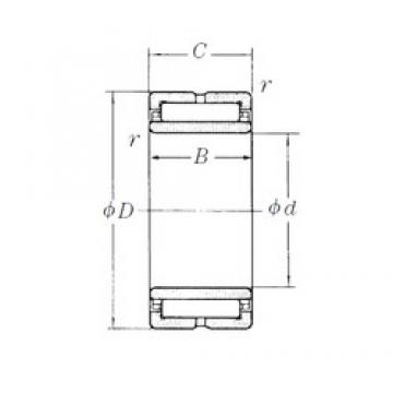 300 mm x 420 mm x 118 mm  NSK NA4960 Rolamentos de agulha