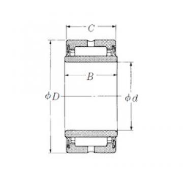 40 mm x 62 mm x 41 mm  NSK NA6908TT Rolamentos de agulha