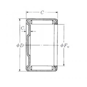 NSK MF-2812 Rolamentos de agulha