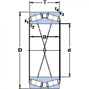 360 mm x 680 mm x 300 mm  SKF 331729 Rolamentos de rolos gravados