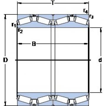 501.65 mm x 711.2 mm x 520.7 mm  SKF 331081 A Rolamentos de rolos gravados