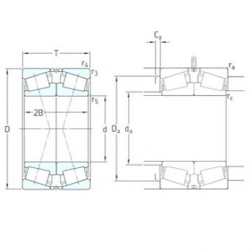 100 mm x 215 mm x 51 mm  SKF 31320XJ2/DF Rolamentos de rolos gravados