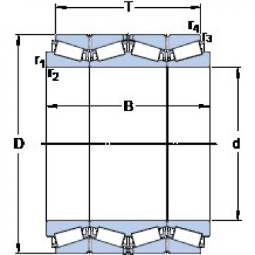 431.8 mm x 571.5 mm x 366.713 mm  SKF 331999 Rolamentos de rolos gravados