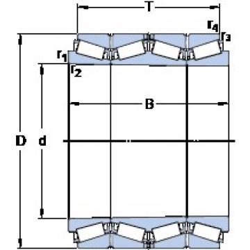 258.762 mm x 358.775 mm x 292.1 mm  SKF BT4B 332961/HA1 Rolamentos de rolos gravados