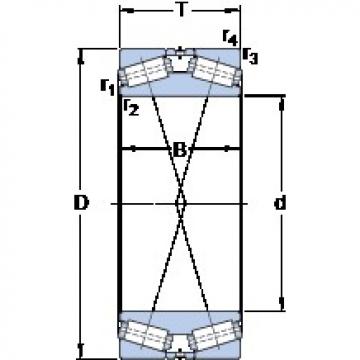 650 mm x 1030 mm x 270 mm  SKF BT2B 328306/HA4 Rolamentos de rolos gravados