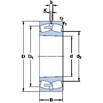 1120 mm x 1580 mm x 462 mm  SKF 240/1120 CAK30F/W33 Rolamentos de rolos gravados