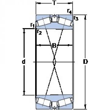 447.675 mm x 635 mm x 223.838 mm  SKF BT2B 332911 C/HA1 Rolamentos de rolos gravados