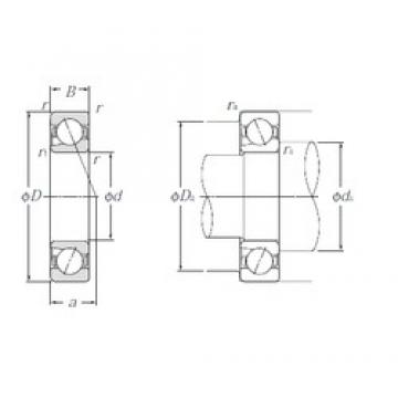 12 mm x 28 mm x 8 mm  NTN 5S-BNT001 Rolamentos de esferas de contacto angular