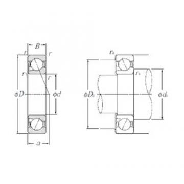 10 mm x 26 mm x 8 mm  NTN BNT000 Rolamentos de esferas de contacto angular