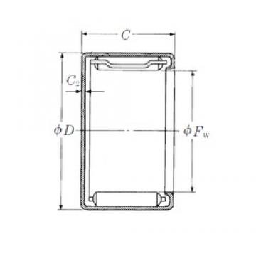 NSK MJ-451 Rolamentos de agulha