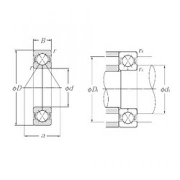 50 mm x 90 mm x 20 mm  NTN QJ210 Rolamentos de esferas de contacto angular