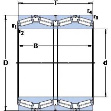 1300 mm x 1720 mm x 1040 mm  SKF BT4B 331950/HA4 Rolamentos de rolos gravados